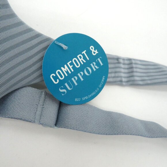 Vanity Fair Bra Size 42C Gray Comfort Support Underwire Adjustable Strap New - Picture 4 of 6